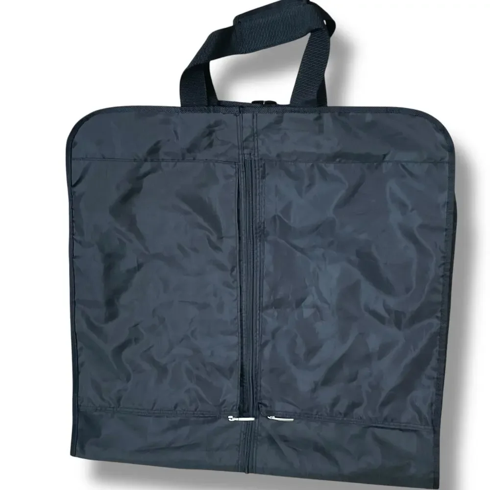 WallyBags Deluxe Travel Garment Bag Carry On 3 Pockets WallyLock Hanger Clamp ID